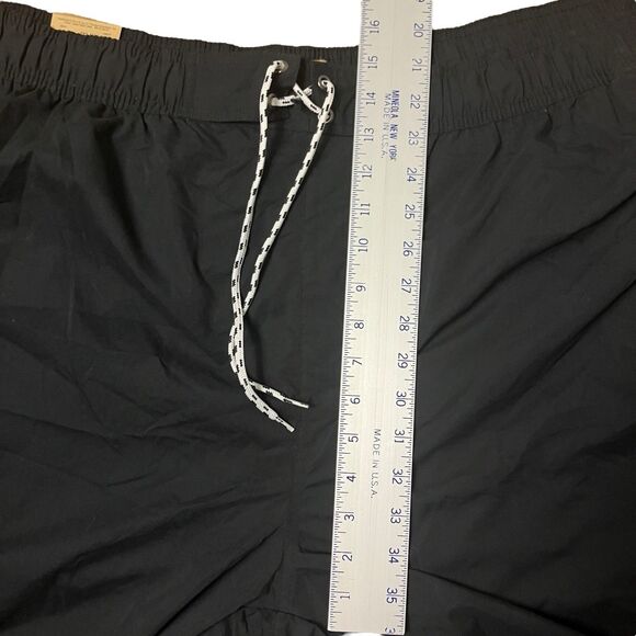 The Foundry Swim Trunks Mens 2XL Black 11” Inseam Mesh Lined Polyester Cargo - Picture 7 of 10